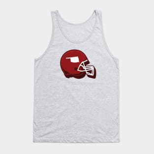 Oklahoma Outline Football Helmet Tank Top